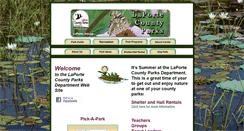 Desktop Screenshot of laportecountyparks.org